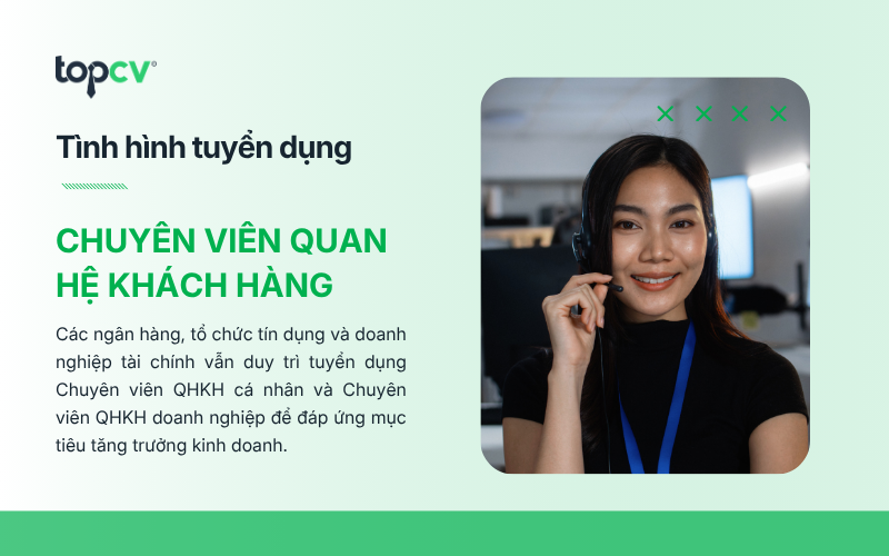 Tình hình tuyển dụng Chuyên viên quan hệ khách hàng ở Việt Nam